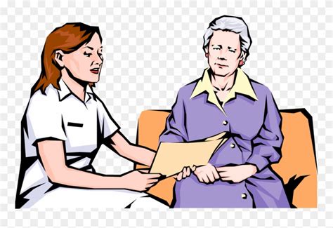 patient and nurse clipart